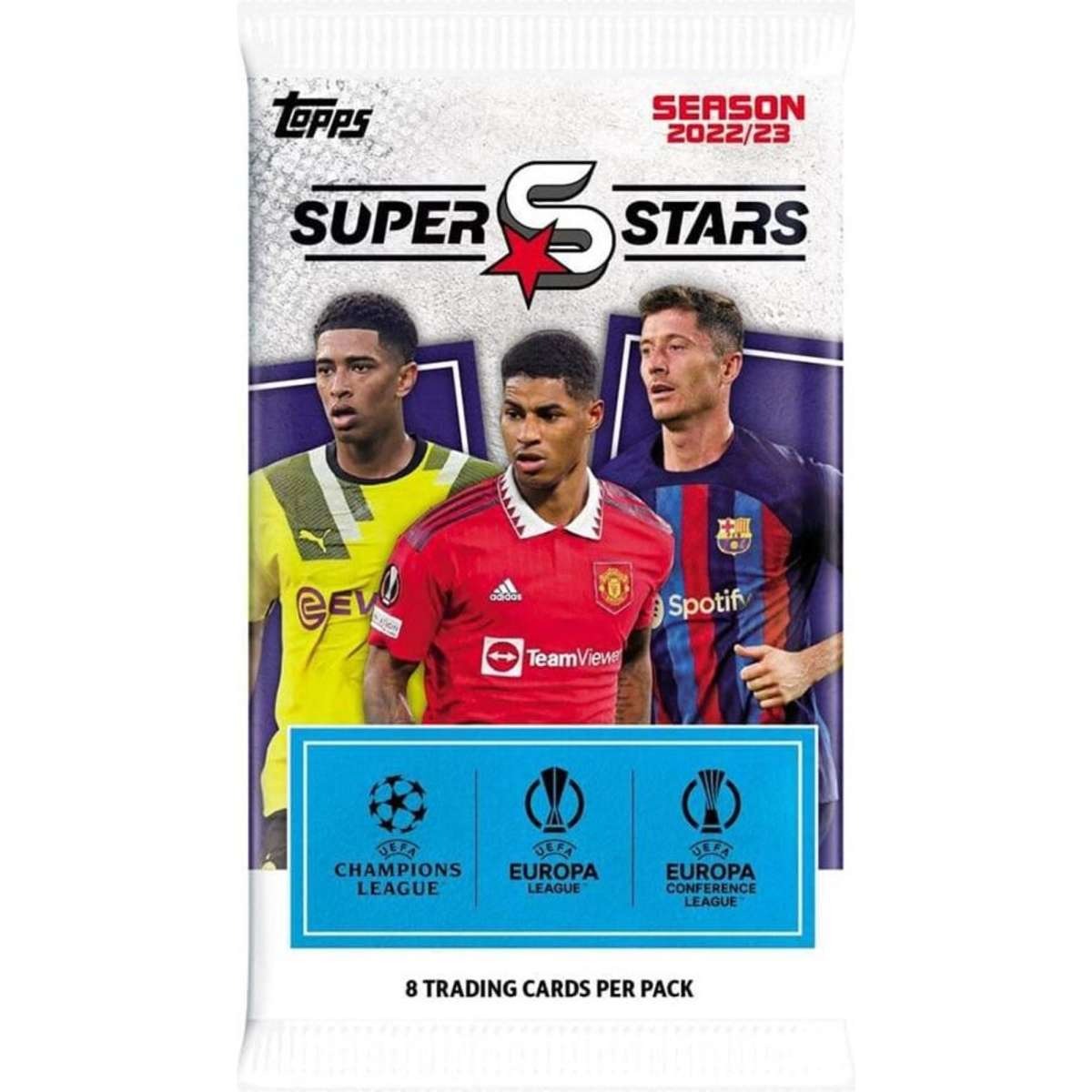 TOPPS 2023 UEFA FOOTBALL SUPERSTARS BOOSTER PACK