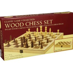 CLASSIC GAME CHESS SET 15" FOLDING