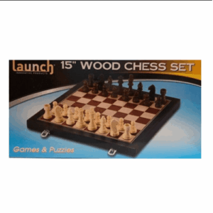 LAUNCH 15" FOLDING WOOD CHESS SET