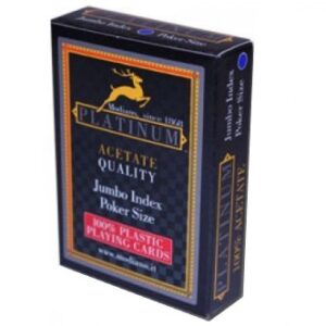 MODIANO PLATINUM CARDS 100% ACETATE RED