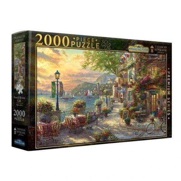 HARLINGTON 2000 PIECE THOMAS KINCADE FRENCH RIVIERA CAFE