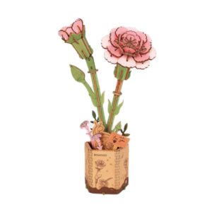 ROBOTIME WOOD BLOOM PINK CARNATION