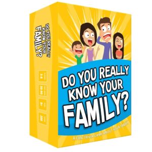 DO YOU REALLY KNOW YOUR FAMILY CARD GAME