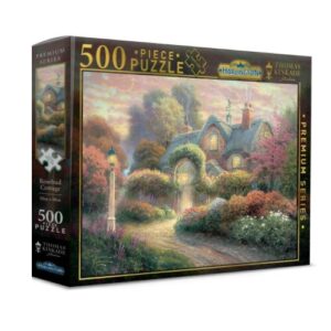 HARLINGTON 500 PIECE THOMAS KINKADE ROSEBUD COTTAGE