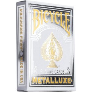 BICYCLE METALLUXE SILVER PLAYING CARDS