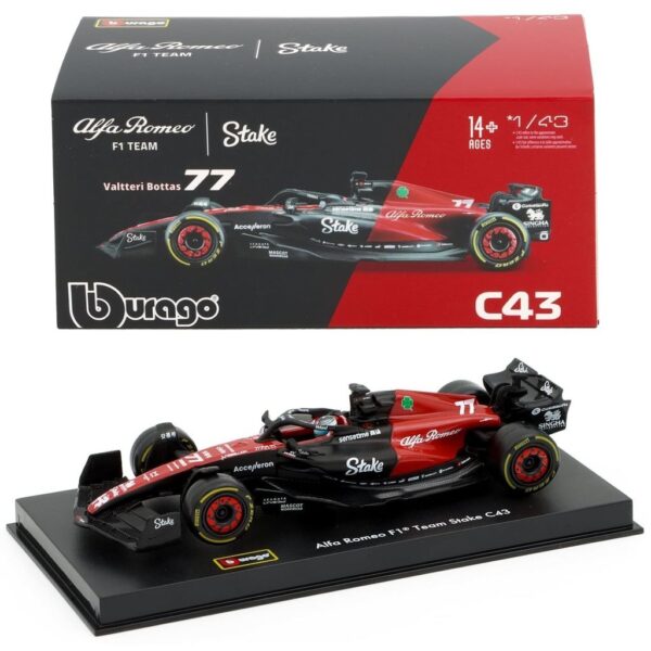 Solido 1/43 Alfa Romeo C43 Canada GP 2023 – Valtteri Bottas – Miniature F1 Neuve Cadeau Passionné F1 Solido 1/43 Alfa Romeo C43 Canada GP 2023 – Valtteri Bottas – Miniature F1 Neuve Cadeau Passionné F1