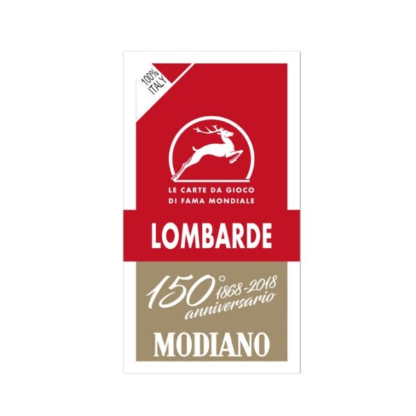 MODIANO LOMBARDE CARDS RED