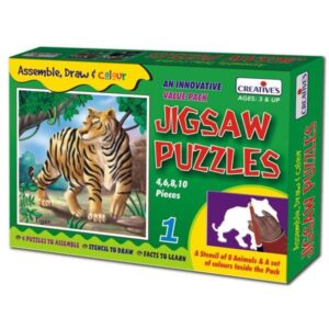 CREATIVES ASSEMBLE DRAW & COLOUR TIGER No.1