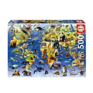 EDUCA 500 PIECE ONE HUNDRED ENDANGERED SPECIES (19908)