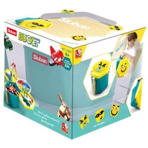SLUBAN 334PC BUCKET BRICKS GREEN (M38-B0829)