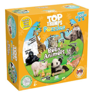 TOP TRUMPS 100PC PUZZLE BABY ANIMALS