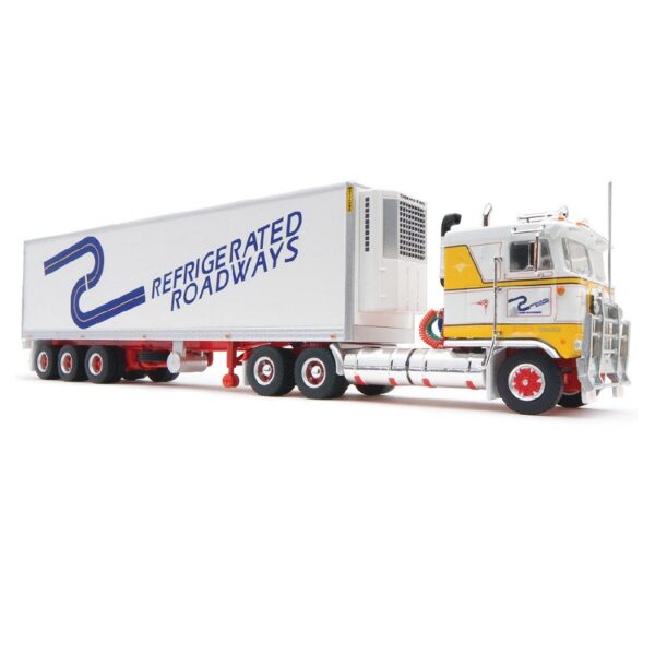 HIGHWAY REPLICAS 1:64 KENWORTH REFRIGERATED ROADWAYS FREIGHT SEMI (12029) - Image 2
