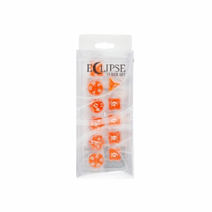 ECLIPSE 11 ROLEPLAY DICE SET PUMPKIN ORANGE
