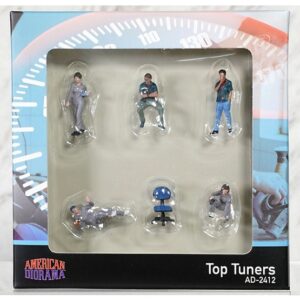 AMERICAN DIORAMA 1:64 FIGURINE SET: TOP TUNERS (AD-2412)