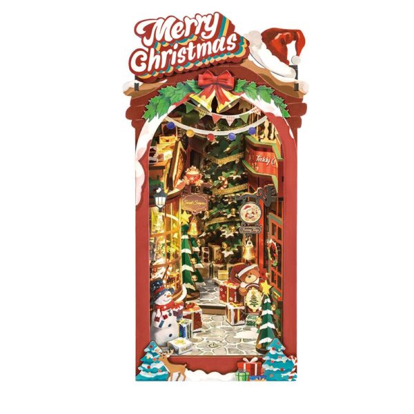 ROBOTIME DIY BOOKENDS KIT CHRISTMAS STREET