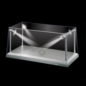 KINGS 1:18 LED DISPLAY CASE SILVER BASE (KC9922)