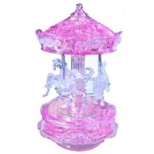 CRYSTAL PUZZLE 3D CAROUSEL PINK