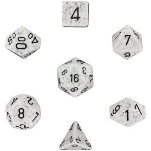 CHESSEX 25311 SPECKLED POLYHEDRAL 7 DICE SET ARCTIC CAMO