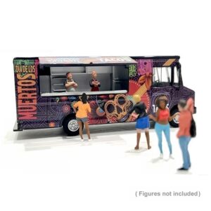 AMERICAN DIORAMA 1:64 FOOD TRUCK SERIES - THE TACO TRUCK DAY OF THE DEAD (AD-70100MJ)