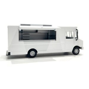 AMERICAN DIORAMA 1:64 FOOD TRUCK SERIES - PLAIN WHITE (AD-70200MJ)
