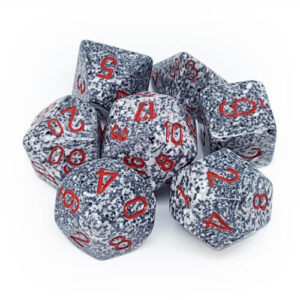 CHESSEX 25320 SPECKLED POLYHEDRAL 7 DICE SET GRANITE