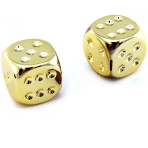CHESSEX 29006 GOLD METALLIC 16mm D6 PAIR