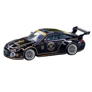 TARMAC 1:64 JPS PORSCHE 911 (997) OLD & NEW W/CONTAINER (T64-TL053-BKG)