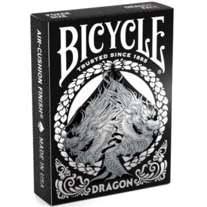 BICYCLE DRAGON BLACK PLAYING CARDS