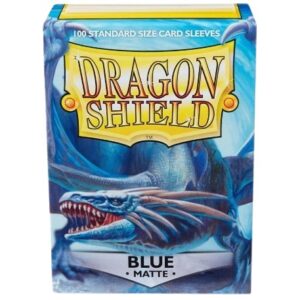 DRAGON SHIELD 100 CARD SLEEVES BLUE MATTE