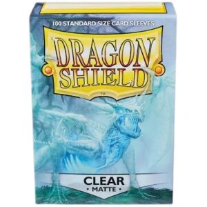 DRAGON SHIELD 100 CARD SLEEVE CLEAR MATTE