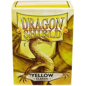 DRAGON SHIELD 100 CARD SLEEVE YELLOW CLASSIC