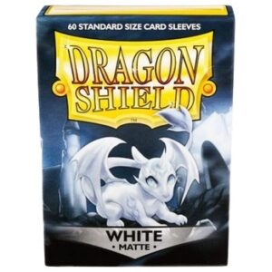 DRAGON SHIELD 60 CARD SLEEVE WHITE MATTE