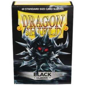 DRAGON SHIELD 60 CARD SLEEVE BLACK CLASSIC