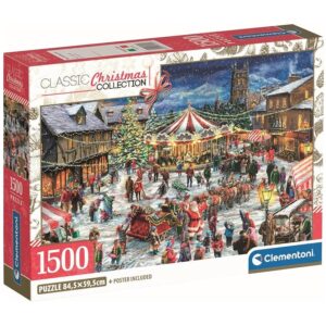 CLEMENTONI 1500 PIECE THE CHRISTMAS FAIR