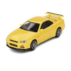 MINI GT 1:64 NISSAN SKYLINE GT-R (R34) V-SPEC LIGHTNING YELLOW (MGT00762)