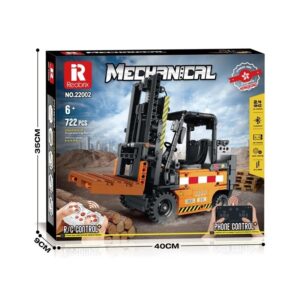 REOBRIX BUILDING BLOCKS 722 PIECE R/C MECHANICAL FORKLIFT (#22002)