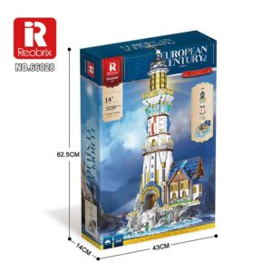 REOBRIX BUILDING BLOCKS 3288 PIECE EUROPEAN CENTURY LIGHTHOUSE (#66028)