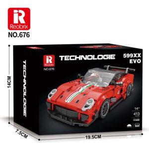 REOBRIX BUILDING BLOCKS 413 PIECE FERRARI 599 XX EVO (#676)