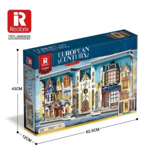 REOBRIX BUILDING BLOCKS 2922 PIECE EUROPEAN CENTURY BOOK OF MARKET (#66026)