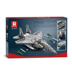 REOBRIX BUILDING BLOCKS 1988 PIECE F15E FIGHTER BOMBERS (#33034)