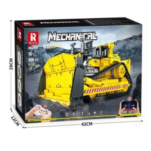 REOBRIX BUILDING BLOCKS 1836 PIECE R/C MECHANICAL D11 BULLDOZER (#22001)