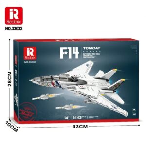 REOBRIX BUILDING BLOCKS 1443 PIECE F-14 FIGHTER TOMCAT (#33032)
