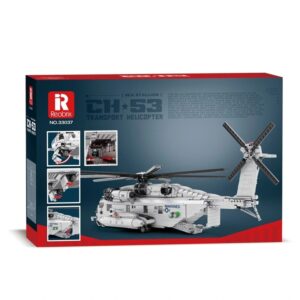 REOBRIX BUILDING BLOCKS 2248 PIECE CH-53 TRANSPORT HELICOPTER (#33037)