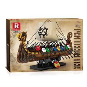 REOBRIX 2547 PIECE PENTECONTER VIKING LONGSHIP (#66101)