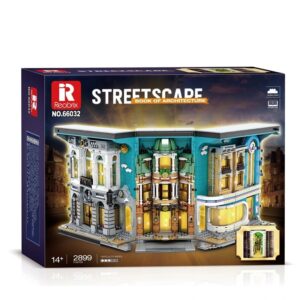 REOBRIX BUILDING BLOCKS 2899 PIECE STREETSCAPE BOOK OF ARCHITECTURE (#66032)
