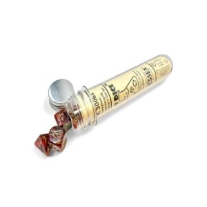 CHESSEX 30065 BOREALIS COSMOS/GOLD POLYHEDRAL 7 DICE SET IN TUBE