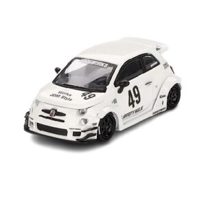 MINI GT 1:64 LB-WORKS X ABAS WORKS ABARTH 595 GARA WHITE (MGT00809)