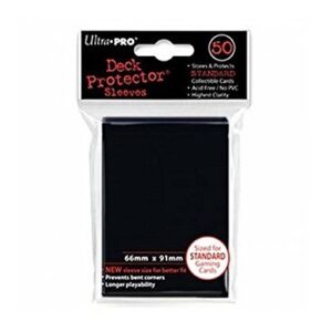 ULTRA PRO DECK PROTECTORS BLACK 50