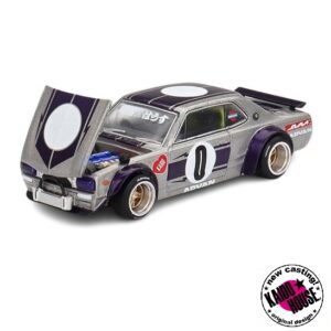 MINI GT 1:64 KAIDO★HOUSE NISSAN SKYLINE GT-R (KPGC10) HAKOSUKA KAIDO WORKS V1 SILVER (KHMG165)