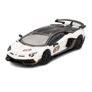MINI GT 1:64 LAMBORGHINI AVENTADOR SVJ 63 BIANCO ASOPO (MGT00842)
